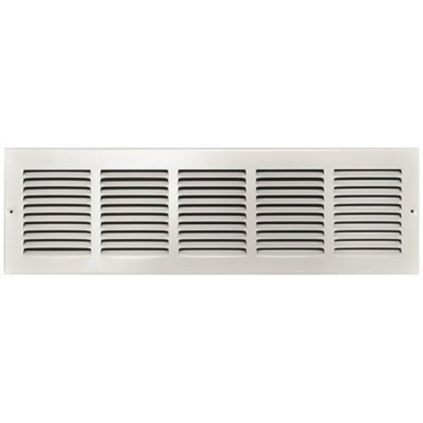 Truaire 24 In. X 6 In. White Stamped Return Air Grille 246432