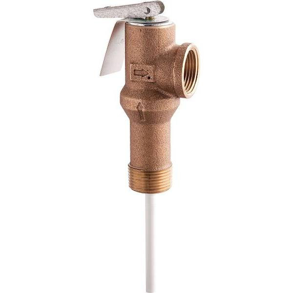 Watts 3/4" Self Closing Relief Valve 150 PSI Extended Shank, 1 3/4" Insulation