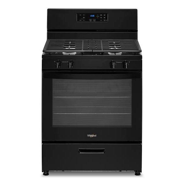 Whirlpool 5.1 Cu. Ft. Gas Range, Black
