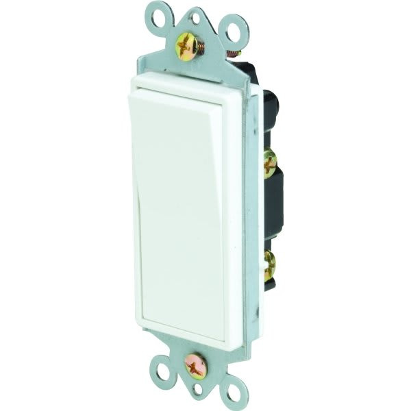 Maintenance Warehouse 15 Amp Single-Pole Rocker Light Switch In White 10-Pack