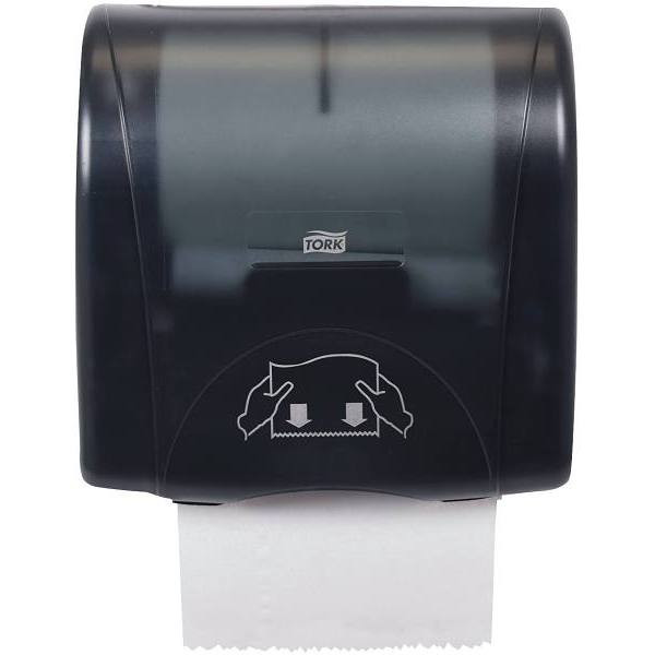 Tork Mini Mechanical Roll Towel Dispenser, One-At-A-Time Dispensing, Black, H76