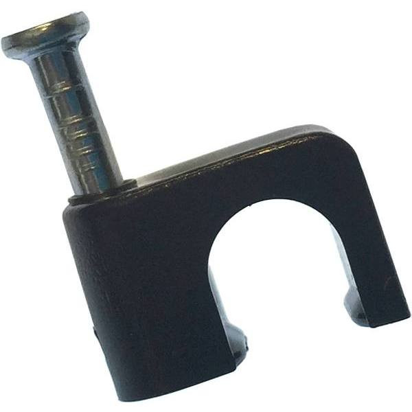 Gardner Bender 1/4 In Masonry Coaxial Staple, Black Package Of 100