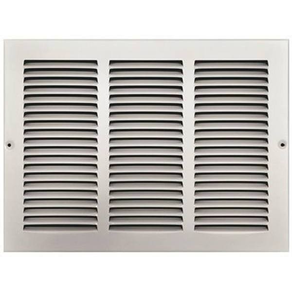Truaire 14 In X 10 In White Stamped Return Air Grille