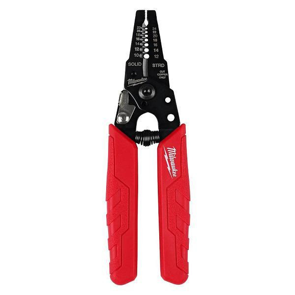 Milwaukee Compact Wire Stripper & Cutter With Comfort Grip, 10-24 Awg 355579