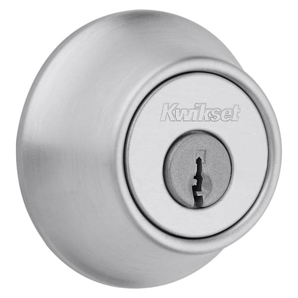 Kwikset 660 Series Satin Chrome Single Cylinder Deadbolt