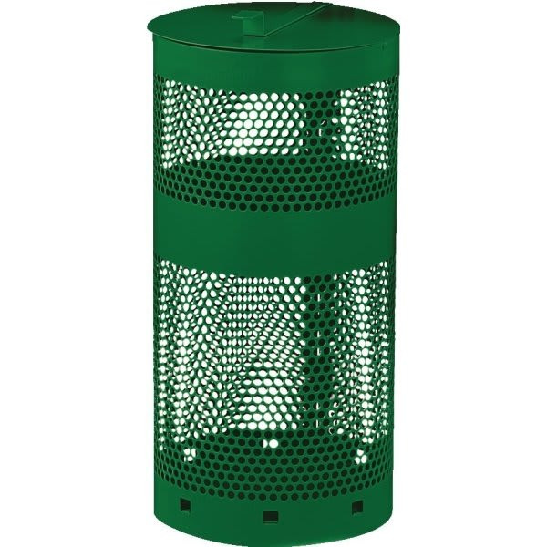 Fido House® 10 Gallon Pet Waste Green Receptacle With Lid