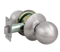 US Lock 2010 Series GR2 2-3/4 in. Backset US32D Privacy Bed/Bath Ball Door Knob