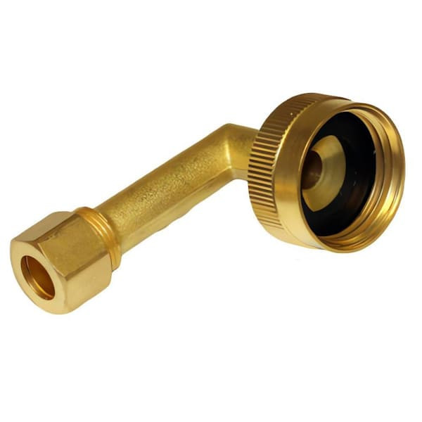 3/4" Female Hose Thread Dishwasher Adapter X 3/8" Compression Elbow