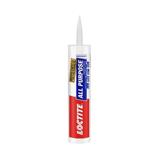 Loctite 10 Oz Polyseamseal All Purpose Adhesive Caulk, White, Case Of 12