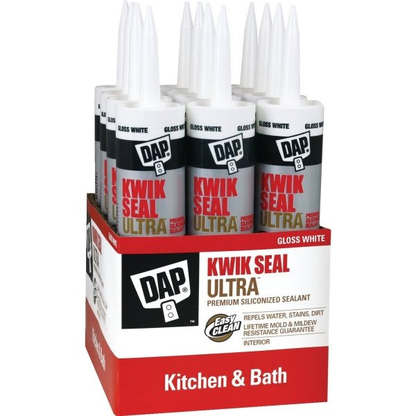 Dap 10.1 Oz Kwik Seal Ultra Premium Siliconized Sealant (White) (12-Count)
