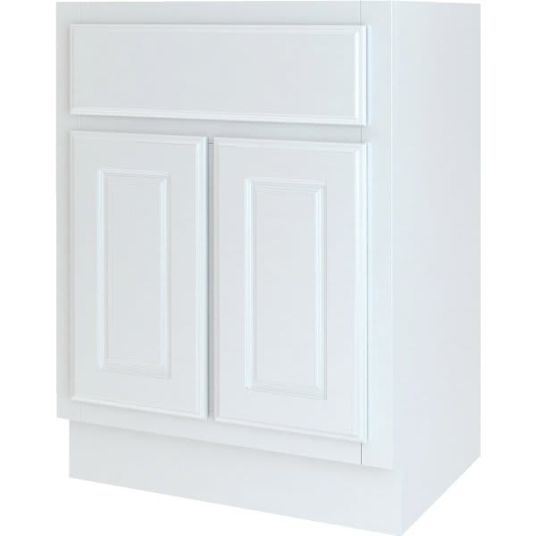Seasons Bath Vanity Base Cabinet, 24wx34-1/2hx21d, White Finish