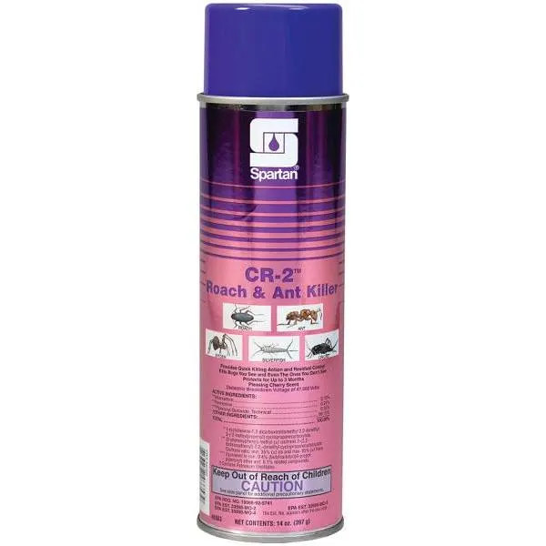 Spartan Cr-2 Roach And Ant Killer, 14 Oz Aerosol Can, Cherry Scent