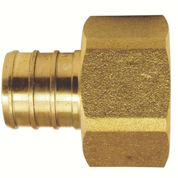 Apollo 3/4", Brass, Pex-B Barb X Female Swivel Adapter