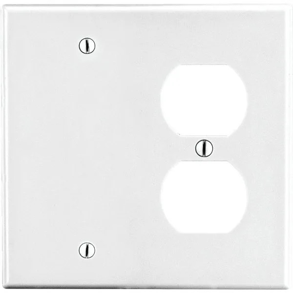 Hubbell Combination Nylon Wall Plate (White)