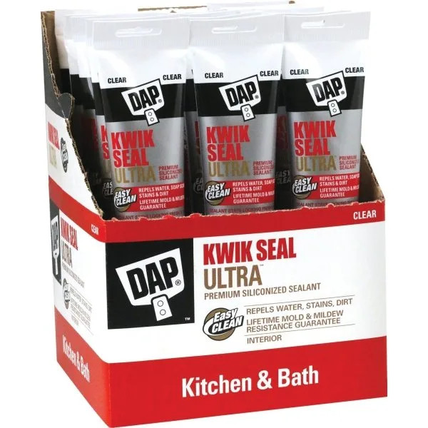 Dap 5.5 Oz Kwik Seal Ultra Premium Siliconized Sealant (Clear) (12-Count)