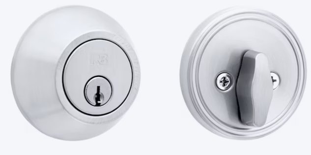 RELIABILT Traditional Stainless Steel Single Cylinder Deadbolt