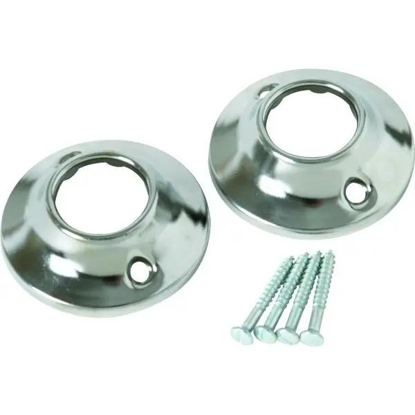 Exposed Mount Shower Rod Bracket 1" Satin Nickel 5pk