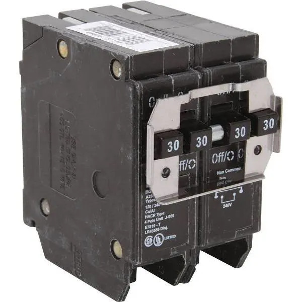 Eaton Br 2-30 Amp 2 Pole Bq Quad Circuit Breaker