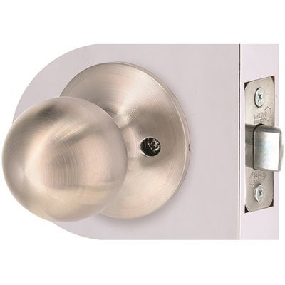 Shield Security Ball Keyless Passage Door Knob In Stainless Steel