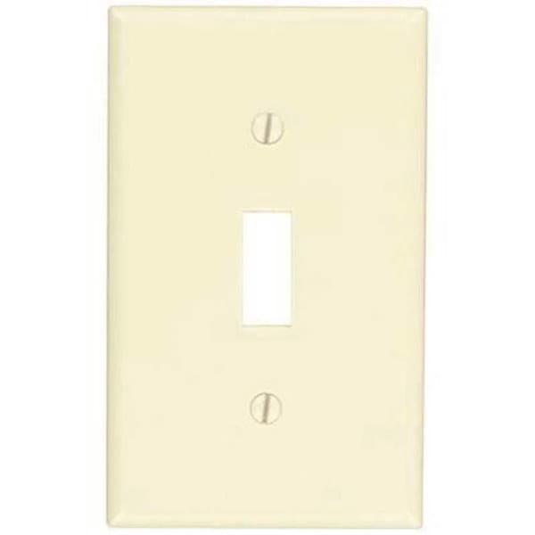 Leviton Light Almond 1-Gang Toggle Wall Plate