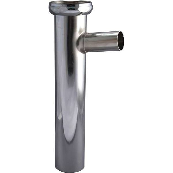 Keeney 1-1/2" X 8" 17-Gauge Brass Direct Connect Branch Tailpiece, Chrome