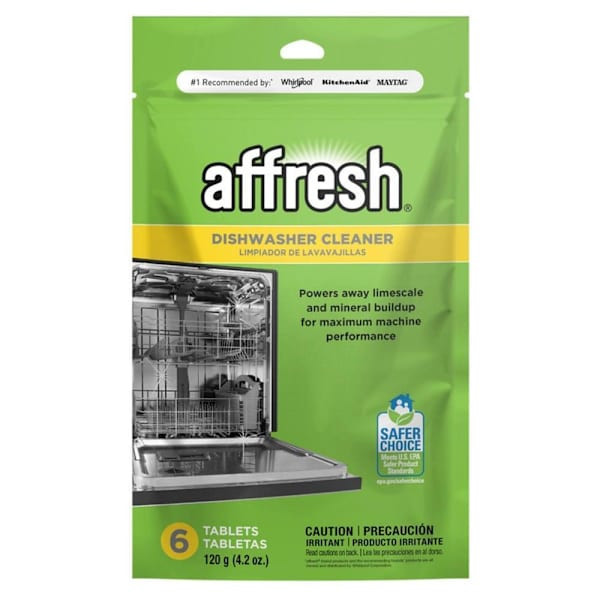 Whirlpool Replacement Affresh Cleaner 6-Pack For Dishwasher, Part # W10282479