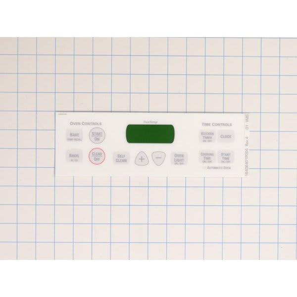 General Electric Replacement Faceplate Graphics For Range, Part #wb27t10677
