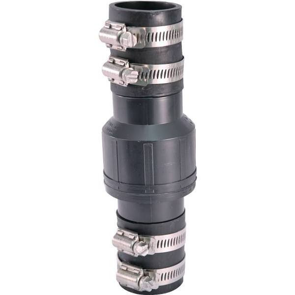 Boshart Industries 1-1/2 In Sump Pump Check Valve With 2 Boots