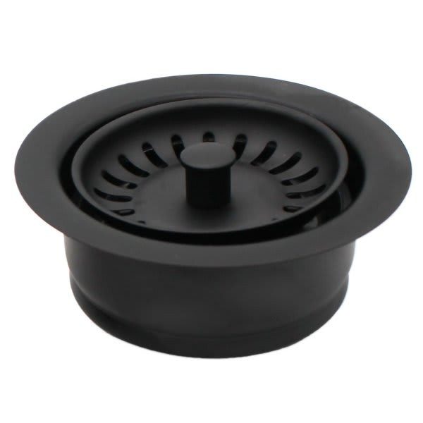Westbrass 4-1/4" Brass Waste Disposal Flange And Strainer Basket Matte Black