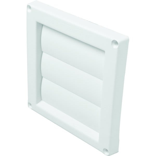 Deflecto 4" Louvered Vent Hood-White