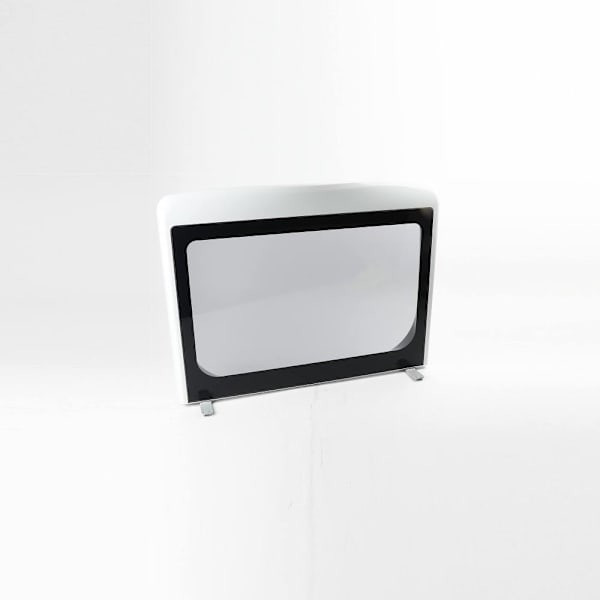 GE Replacement White Lid Frame And Glass Assembly For Washer, Part # Wh10x35297