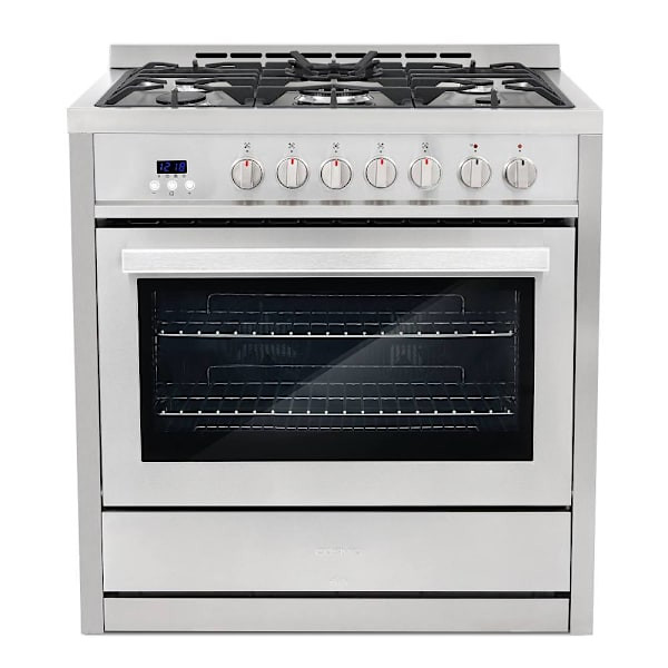 Cosmo 36" Stellar Collection 3.8 Cu Ft Dual Fuel Range Convection Oven Ss