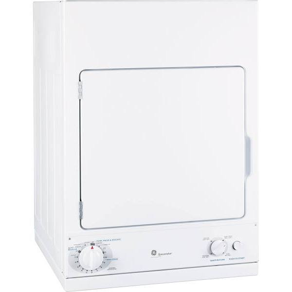 GE COMPACT Spacemaker 3.6 cu. ft. 240 V Stackable Front Load Electric Dryer