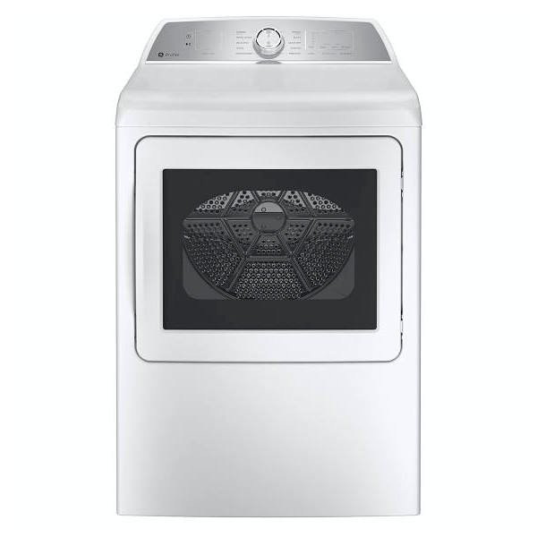 GE Profile ENERGY STAR 7.4 cu. ft. SmartHQ Electric Dryer With Long Vent, Front Servicable, White