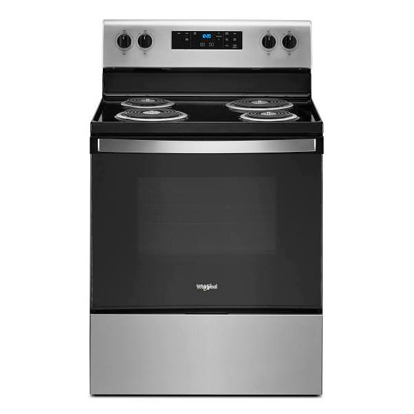 Whirlpool 30 In. 4.8 cu. ft. Coil Electric Freestanding Range, Self Clean, Stainless Steel