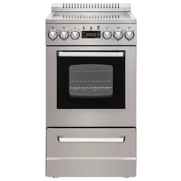 Avanti PRO Elite Series 20 In. 2.0 cu. ft. Smooth Electric Freestanding Range, Manual Clean, Stainless Steel, ADA