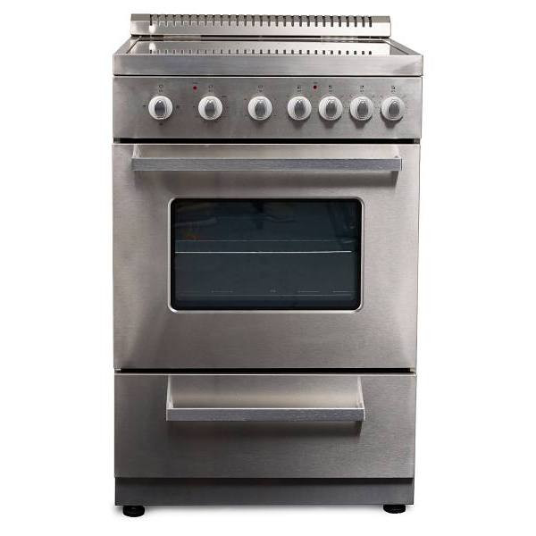 Premium Levella 24" Electric Smooth-Top Range With Air Fry- Stainless Steel Model Pre2428gs