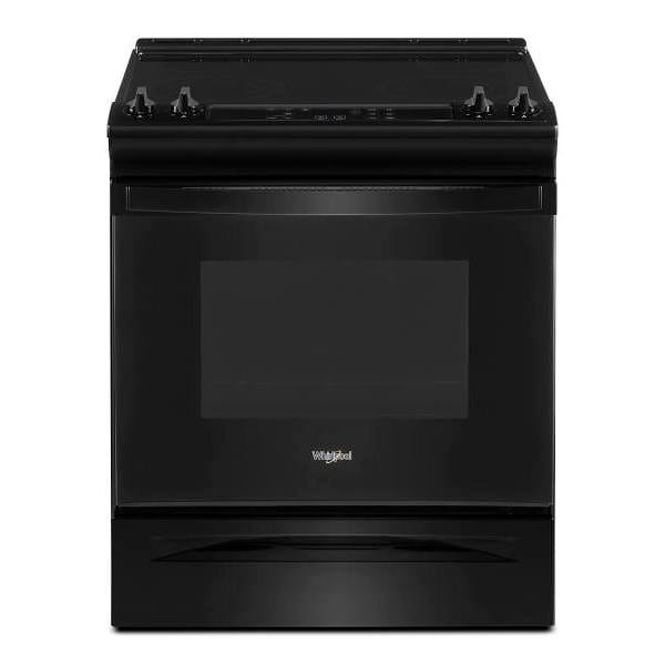Whirlpool 30 In. 4.8 cu. ft. Smooth Electric Slide-In Range, Self Clean, Black, ADA