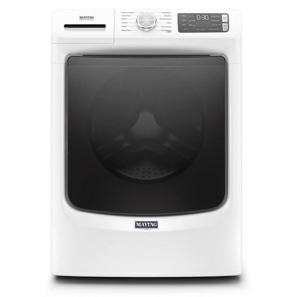 Maytag ENERGY STAR Commercial 4.8 cu. ft. Stackable Front Load Washing Machine, Steam And 16-Hr Fresh Hold, White, ADA