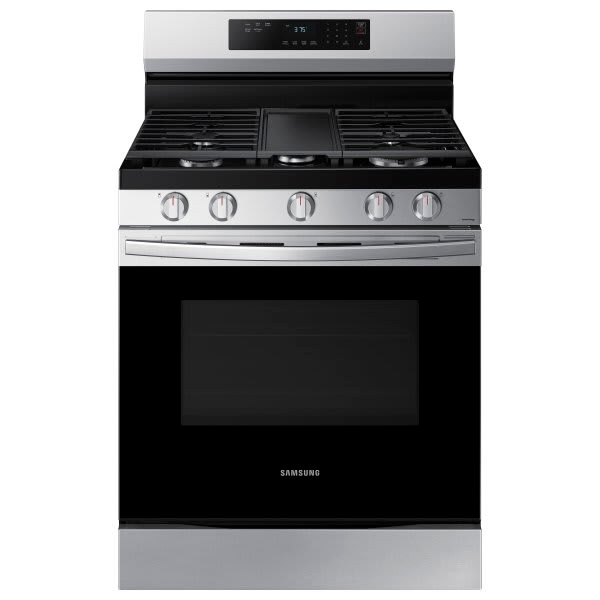 Samsung 6.0 Cf Gas Freestanding With Griddle And Self Clean NX60A6311SS/AA