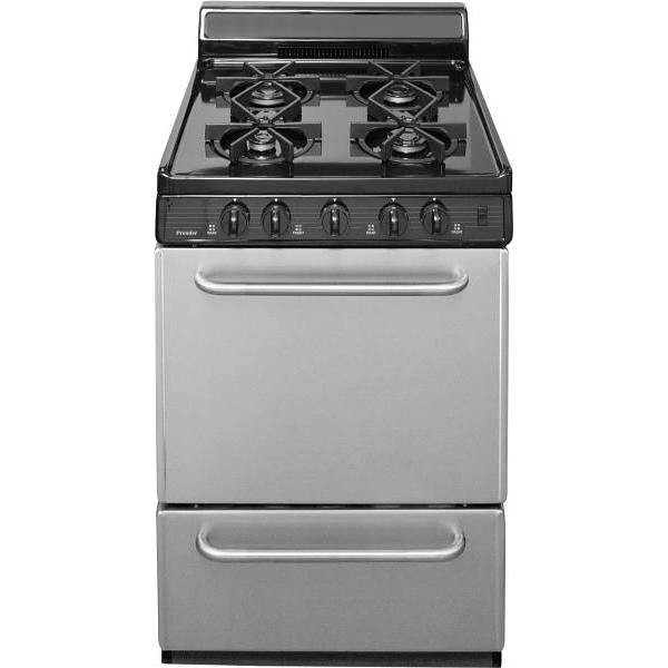 Premier 24 In. 2.97 Cu. Ft. Freestanding Sealed Burner Gas Range In Stainless Steel