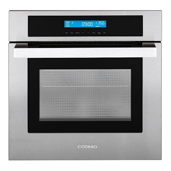 Cosmo 24 In. Lumin Collection 2.5 Cu. Ft. Electric Wall Oven, 8 Functions And Tr