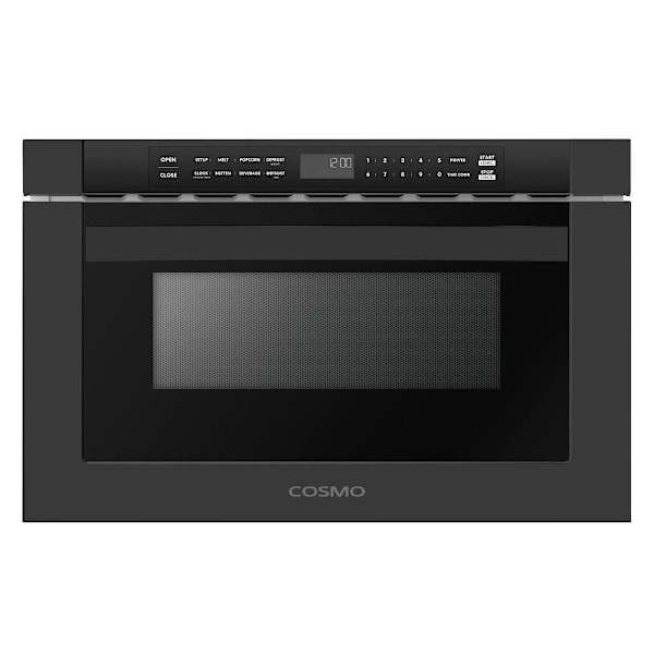 Cosmo 24" Haven Collection 1.2 Cu Ft Built-In Microwave Drawer Black