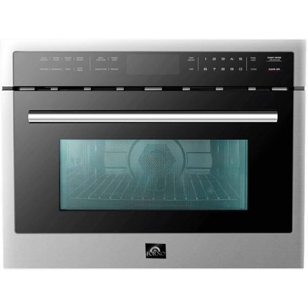 Forno Oliena 24 Inch Built-In Microwave Convection Oven, 1.6 Cubic Feet