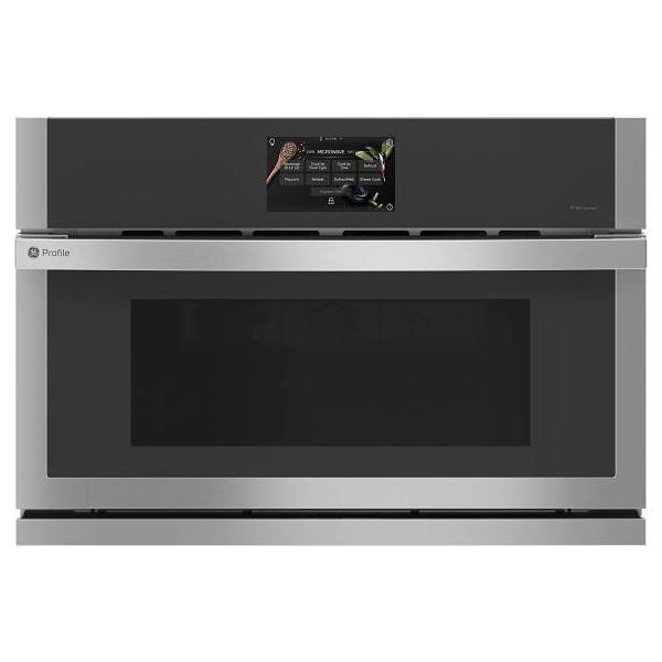 GE Profile 1.7 cu. ft. Built-In Microwave With Convection Oven, Stainless Steel, ADA