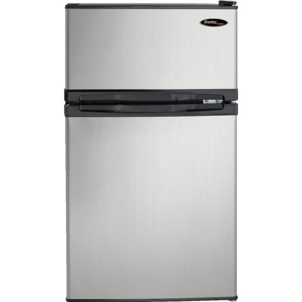Danby 3.1 Cu. Ft. Top-Freezer Refrigerator, Energy Star, Stainless Steel