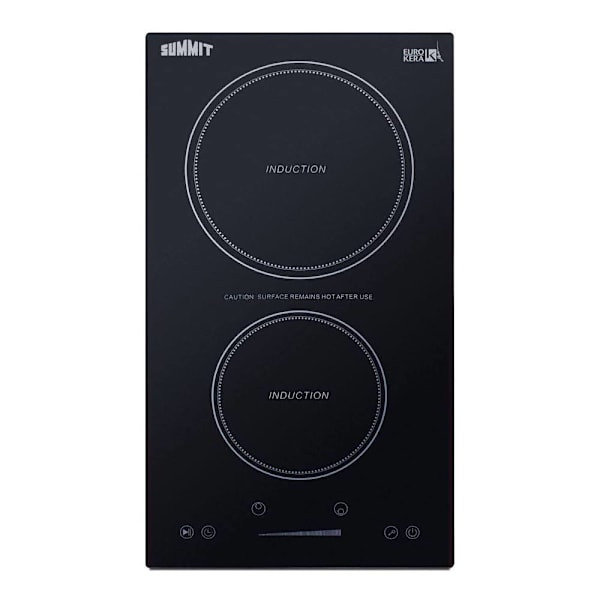 Summit Appliance 1800w 115v 12" W 2-Zone Built-In Induction Cooktop