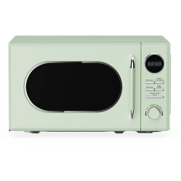 Magic Chef 0.7 Cu. Ft. Retro Countertop Microwave 700-Watt, Mint Green MC77CMM