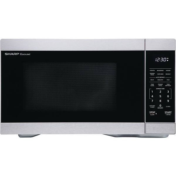 Sharp 1.1-Cu. Ft. Countertop Microwave Oven In Stainless Steel