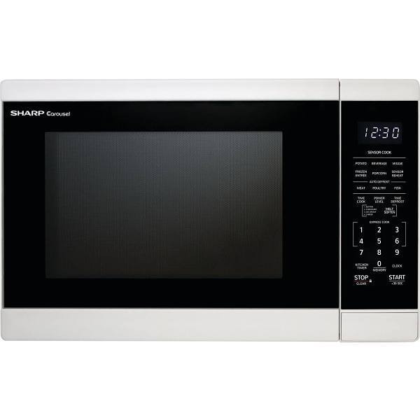 Sharp 1.4-Cu. Ft. Countertop Microwave Oven In White